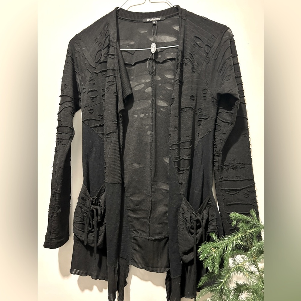 AKELA KEY OPEN CARDIGAN ~ size US 6 - Picture 6 of 7